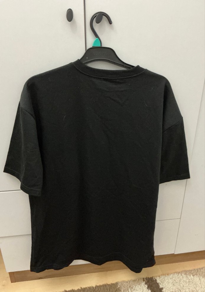 Siyah Erkek Keten Tişört - Görsel 3