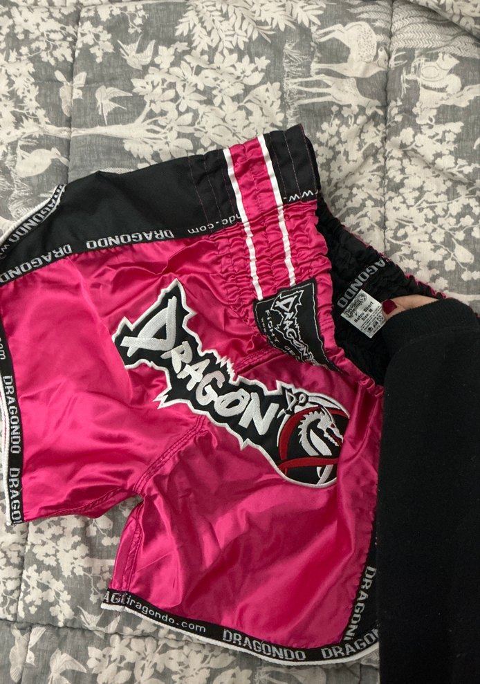 Pembe Spor Mini Şort - Dragon - Görsel 3