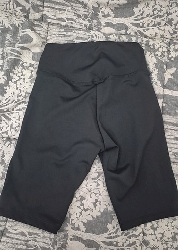 Gri Spor Midi Kadın Kumaş Tayt - Görsel 3