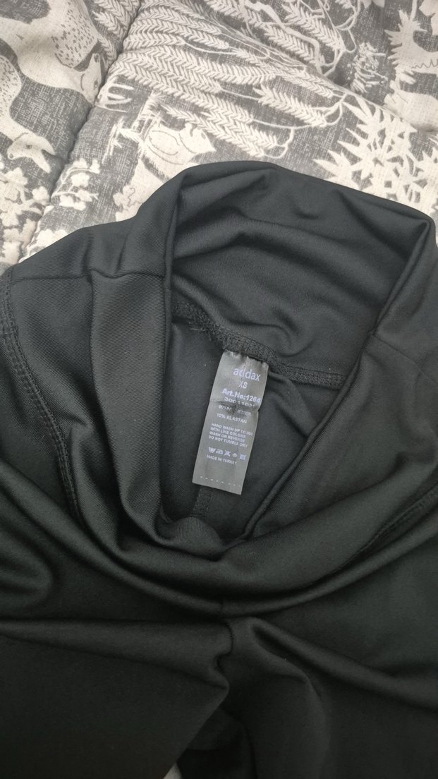 Gri Spor Midi Kadın Kumaş Tayt - Görsel 2