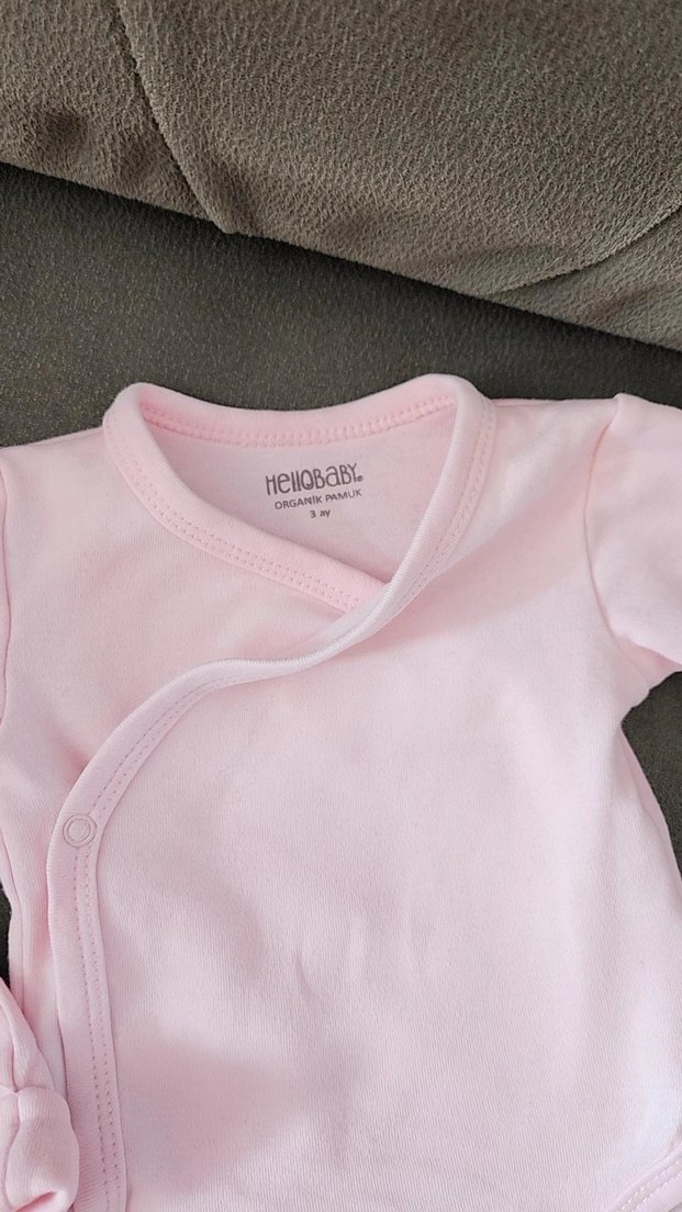 Hellobaby Pembe Bebek Kız Kıyafet Seti 9 parça 2 li takım - Görsel 2