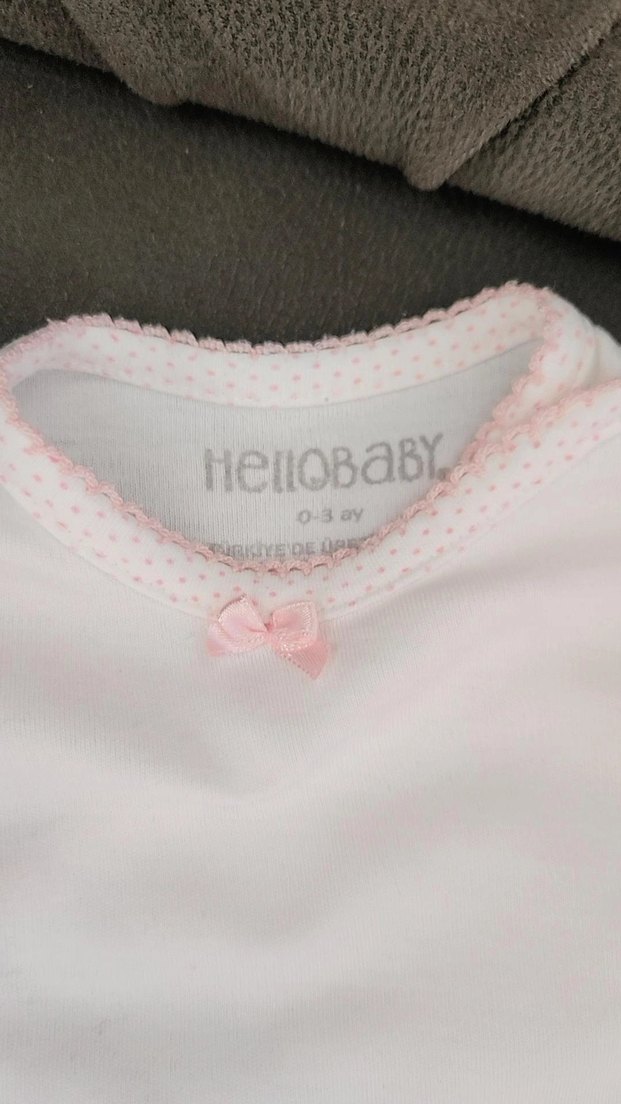 Hellobaby Pembe Bebek Kız Kıyafet Seti 9 parça 2 li takım - Görsel 3