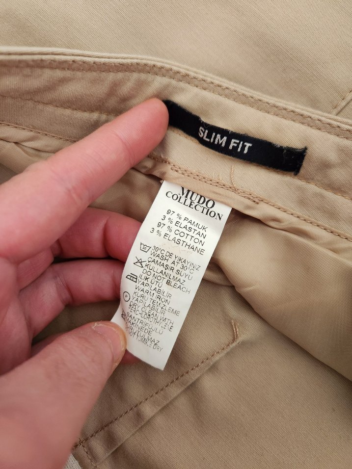 Mudo marka Bej Kadın slim fit Pantolon 42 beden - Görsel 5