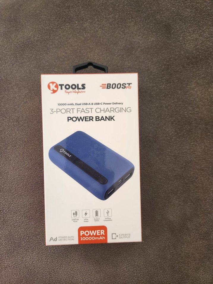 KTools Mavi Taşınabilir Power Bank - Görsel 3