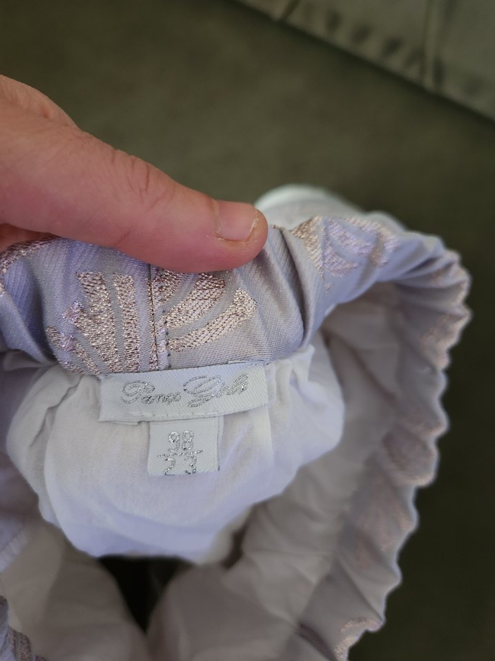 Panço marka Gri Nakışlı Kürklü Kız Çocuk Etek - Görsel 4