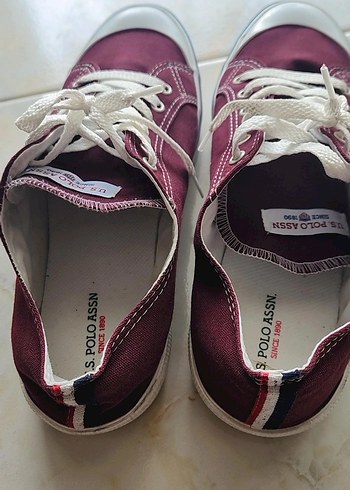 Bordo U.S. Polo Casual Erkek Sneaker - Görsel 5