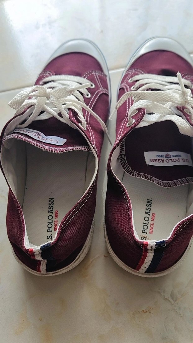 Bordo U.S. Polo Casual Erkek Sneaker - Görsel 5