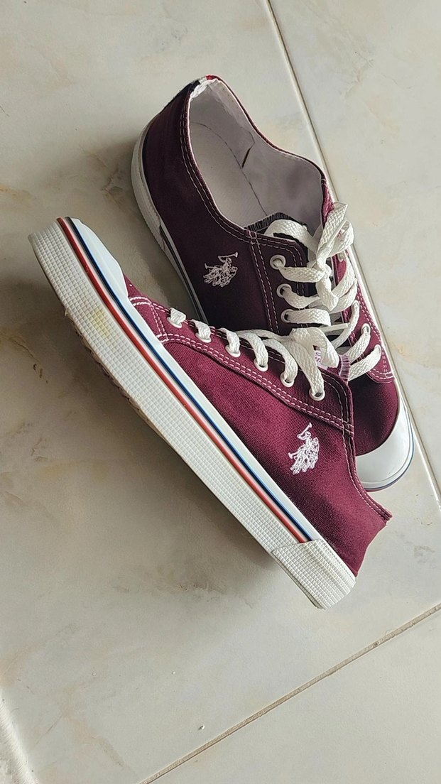 Bordo U.S. Polo Casual Erkek Sneaker - Görsel 3