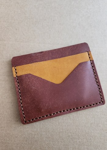 El Yapımı İtalyan Pueblo Deri Kartlık - Görsel 5