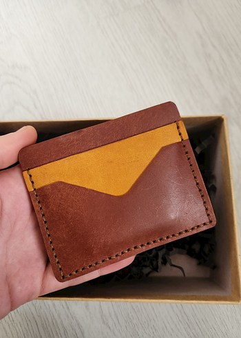 El Yapımı İtalyan Pueblo Deri Kartlık - Görsel 2