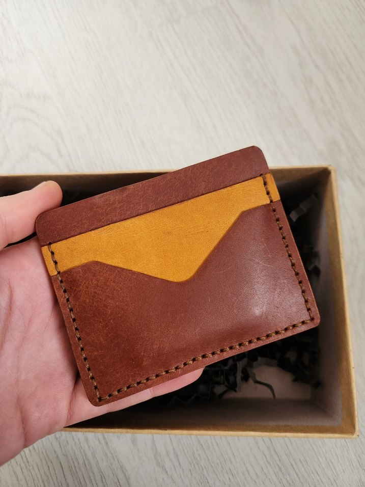 El Yapımı İtalyan Pueblo Deri Kartlık - Görsel 2