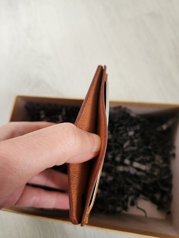 El Yapımı İtalyan Pueblo Deri Kartlık - Görsel 3