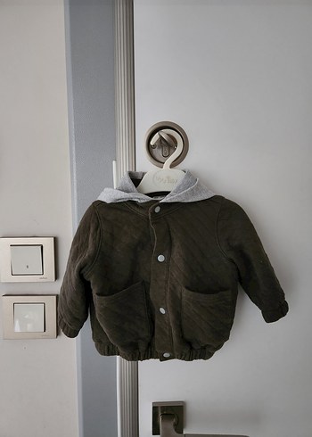 Carter's kapşonlu erkek bebek ceket 3 aylık - Görsel 3