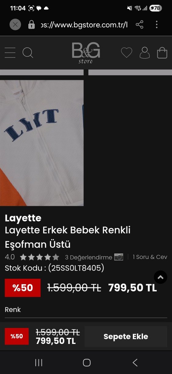 B&G store erkek bebek takım - Görsel 5