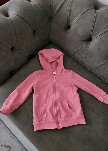 LCW Kız çocuk Fermuarlı Kapüşonlu Sweatshirt tertemiz - Görsel 2