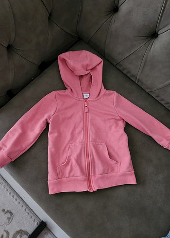 LCW Kız çocuk Fermuarlı Kapüşonlu Sweatshirt tertemiz - Görsel 5