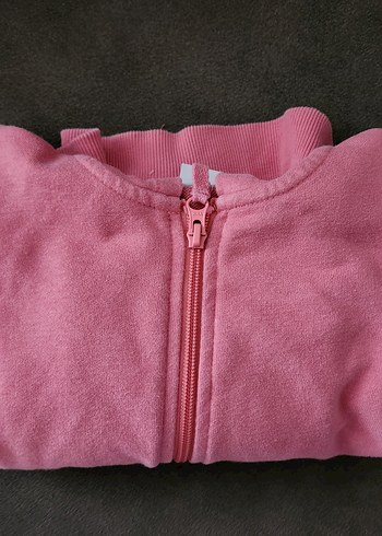 LCW Kız çocuk Fermuarlı Kapüşonlu Sweatshirt tertemiz - Görsel 4