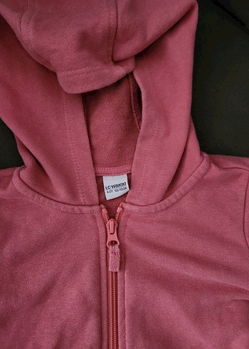 LCW Kız çocuk Fermuarlı Kapüşonlu Sweatshirt tertemiz - Görsel 3