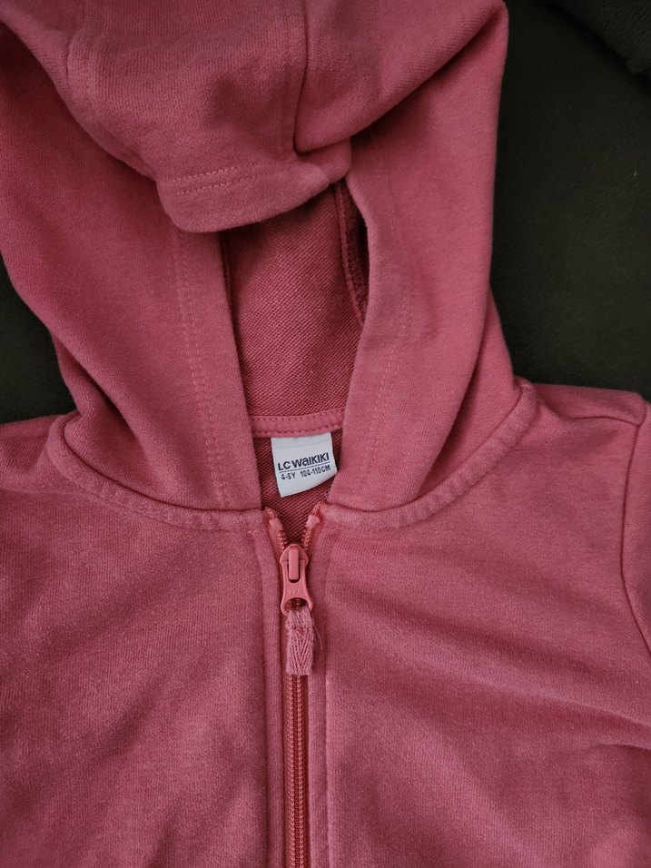 LCW  Kız çocuk Fermuarlı Kapüşonlu Sweatshirt tertemiz - Görsel 3