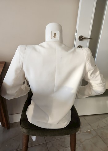 Mango Beyaz Kadın Uzun Kollu Ceket 36 beden - Görsel 5