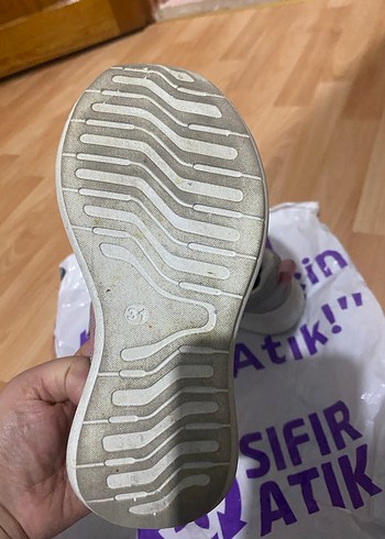 Kız Çocuk Gri Adidas Spor ayakkabı - Görsel 3