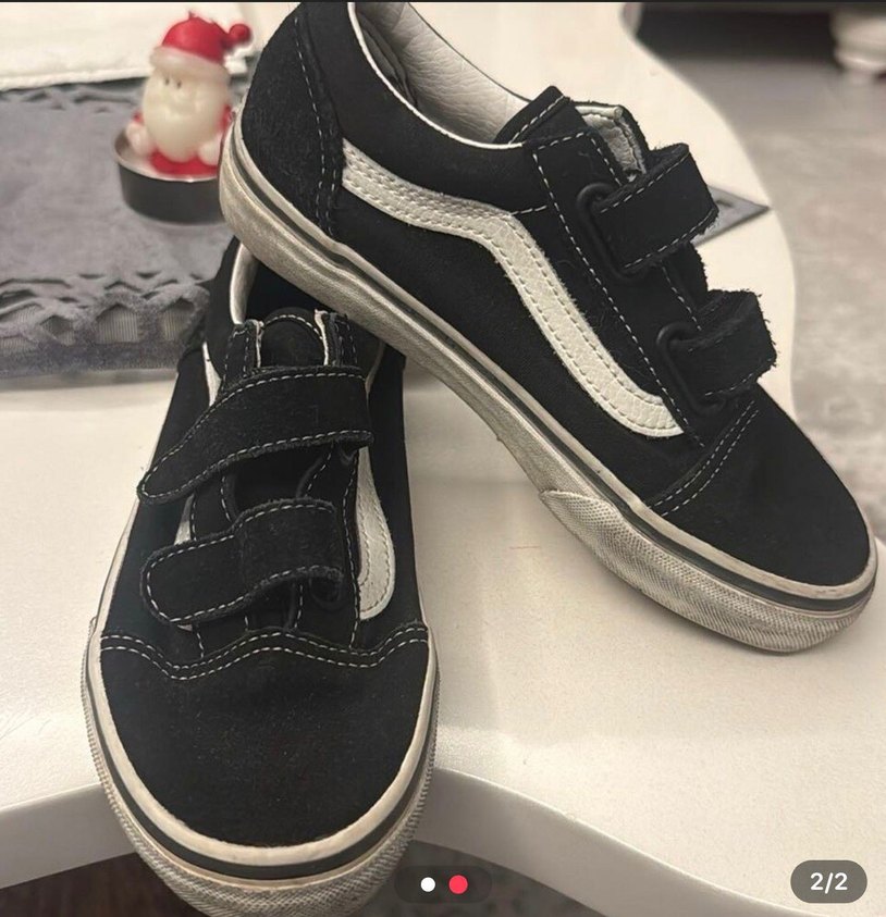 Erkek Çocuk Siyah Günlük Spor Ayakkabı 32 numara Vans orijinal - Görsel 2