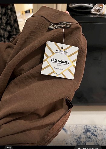 Kahverengi Uzun Salaş Kadın ferace - Görsel 3