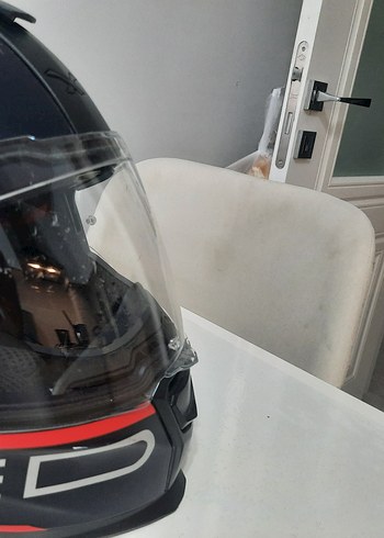 NEXX SX.100 Koyu Mavi Baskılı Bağlamalı Kapali Motosiklet Kaskı - Görsel 3