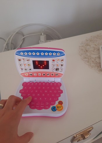Renkli Pembe Eğitim Oyuncağı Laptop