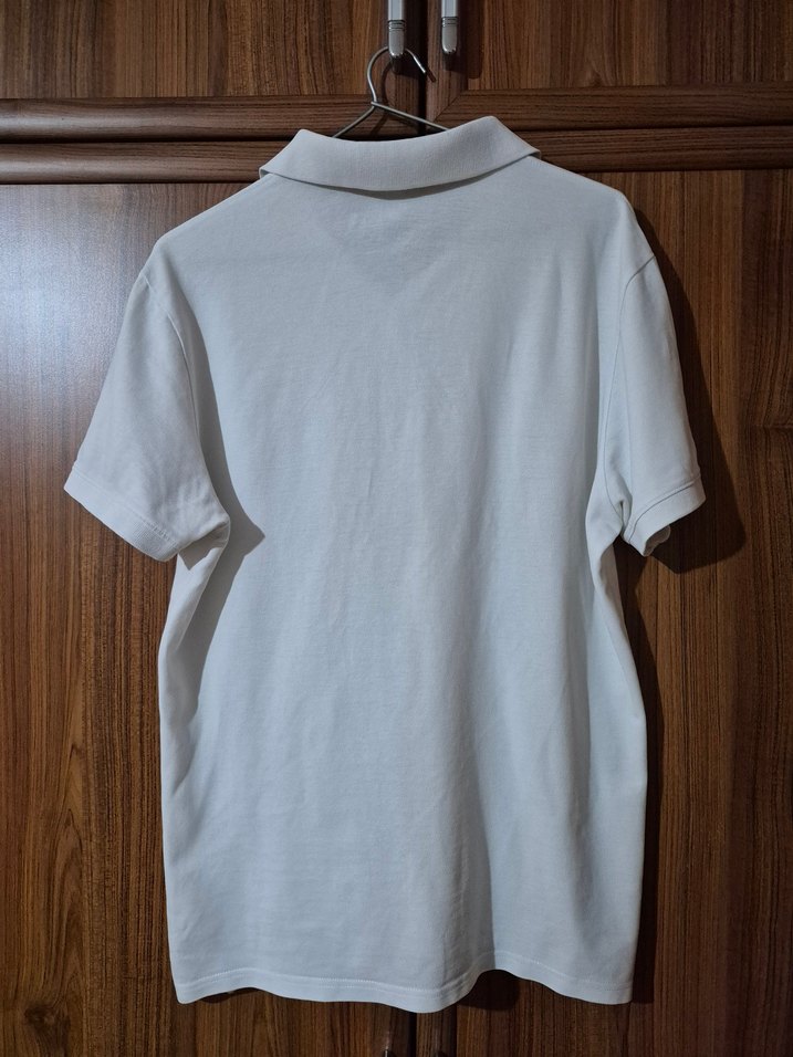 Erkek Beyaz Kısa Kollu Polo Tişört - Görsel 2