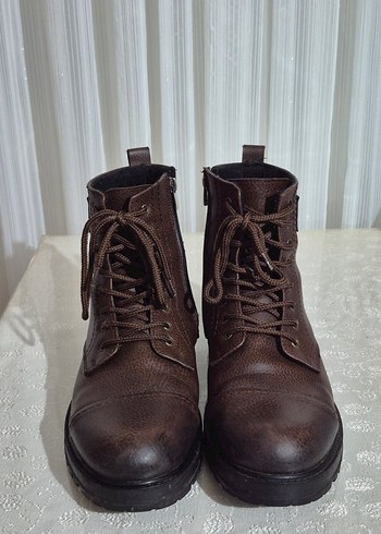 Kahverengi Erkek Deri Bağcıklı Bot - Görsel 2