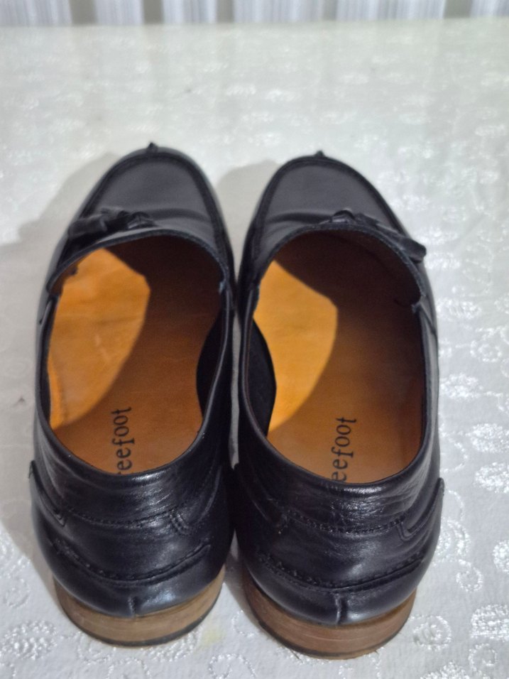 Siyah %100 Deri Erkek Klasik Püsküllü Ayakkabı - Görsel 2