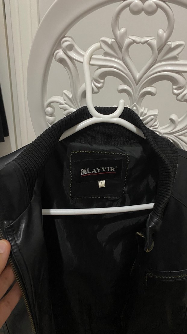 Siyah Fermuarlı Kadın Deri Ceket - Görsel 3