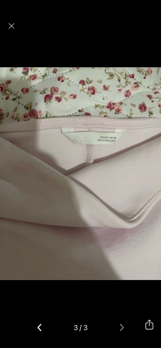 Zara pastel pembe bluz - Görsel 3