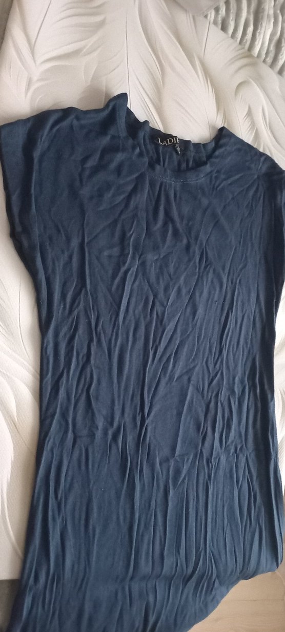 Lacivert elbise - Görsel 2