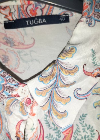 Düğmeli Uzun Kollu Bej Kadın Tunik - Görsel 5