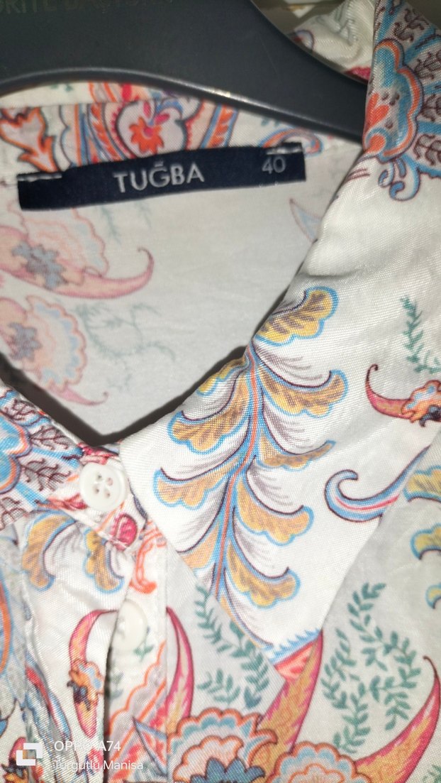 Düğmeli Uzun Kollu Bej Kadın Tunik - Görsel 5