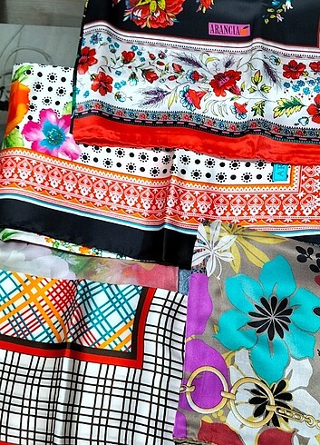 etiketli ipek eşarplar - Görsel 2