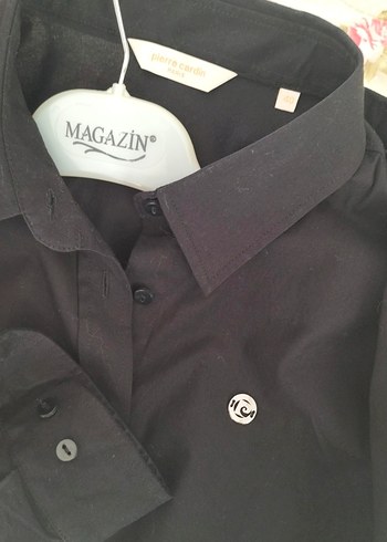 Düğmeli, Uzun Kollu Kadın Gömlek - Görsel 10