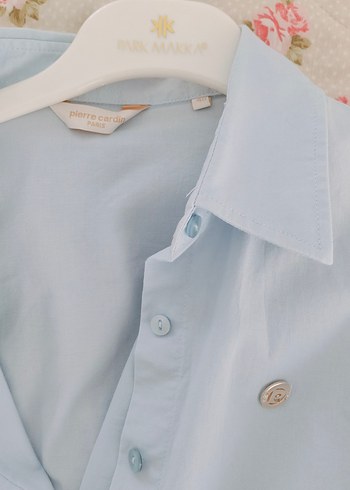 Düğmeli, Uzun Kollu Kadın Gömlek - Görsel 11