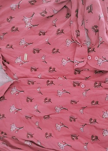 Düğmeli, Uzun Kollu Kadın Gömlek - Görsel 6