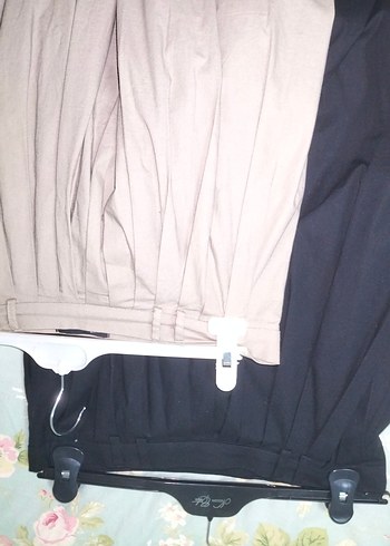 Kadın Bej Pilili Pamuklu Etek - Görsel 4