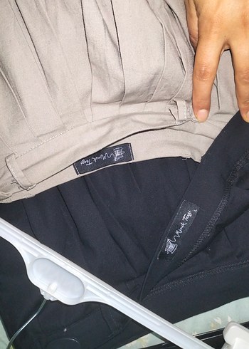 Kadın Bej Pilili Pamuklu Etek - Görsel 6