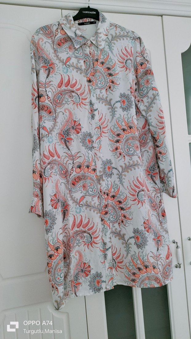 Bohem Tarz Uzun Desenli Tunik - Görsel 3