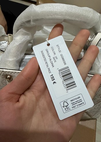 Guess Beyaz Modern Klasik Kadın Çanta - Görsel 4