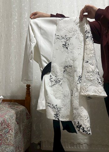 Beyaz takım(pantolon,ceket,içlik) - Görsel 2
