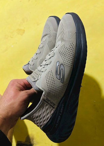 Skechers Bej Bağcıklı Erkek Spor Ayakkabı - Görsel 4