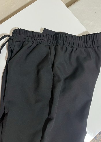 Kadın Siyah Midi Kumaş Pantolon - Görsel 6