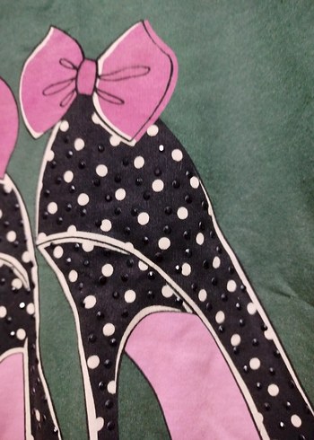 kadın baskılı penye - Görsel 2