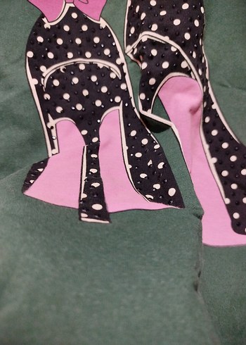 kadın baskılı penye - Görsel 4